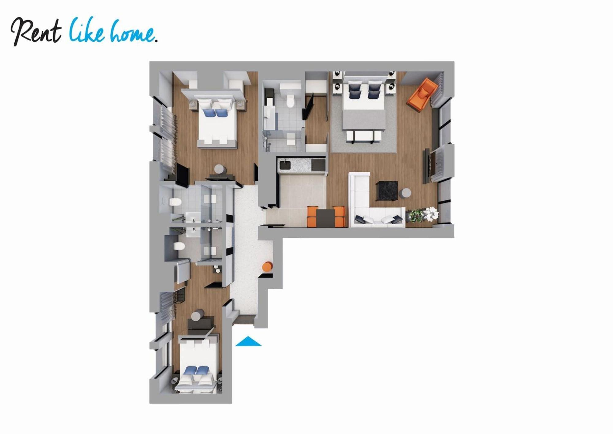Rent Like Home - Deo Plaza Wyspa Spichrzow Gdańsk Extérieur photo